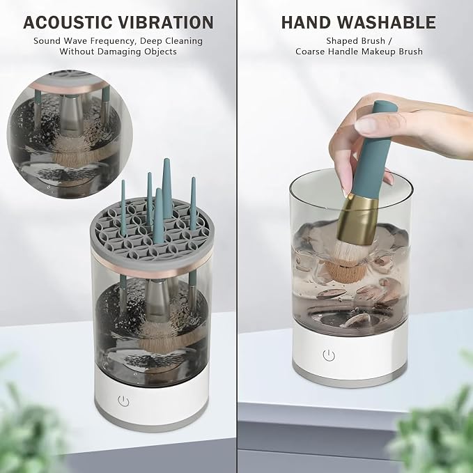 Electric Makeup Brush Cleaner Machine USB Rechargeable