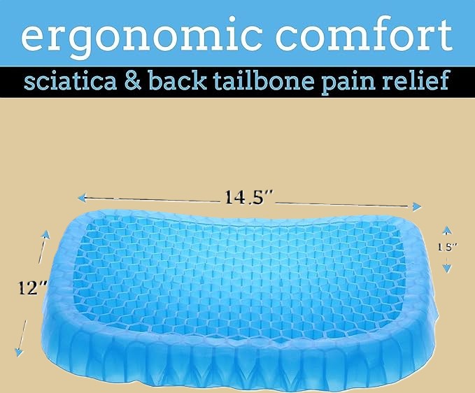 Egg Gels Seat Cushion for Office & Car, Home –Cooling Gel