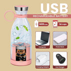 Portable Bottle Juicer Blender  USB Rechargeable