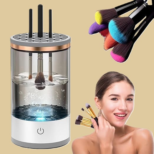 Electric Makeup Brush Cleaner Machine USB Rechargeable