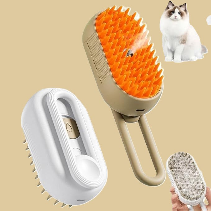 Steam Brush for Dog Cat Steam Brush 3 in 1 Water Brush